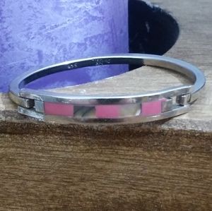 Vintage Child/Small Woman Sterling Hinged Bangle